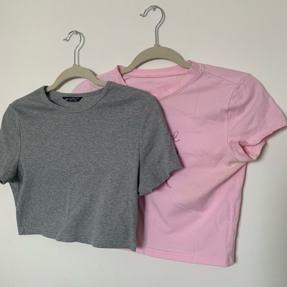 TWO FOR ONE BUNDLE- Two crop tops